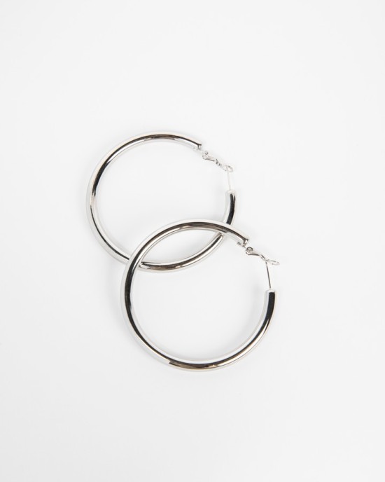 Silver Hoop Earrings