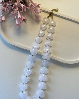 White Jelly Hearts